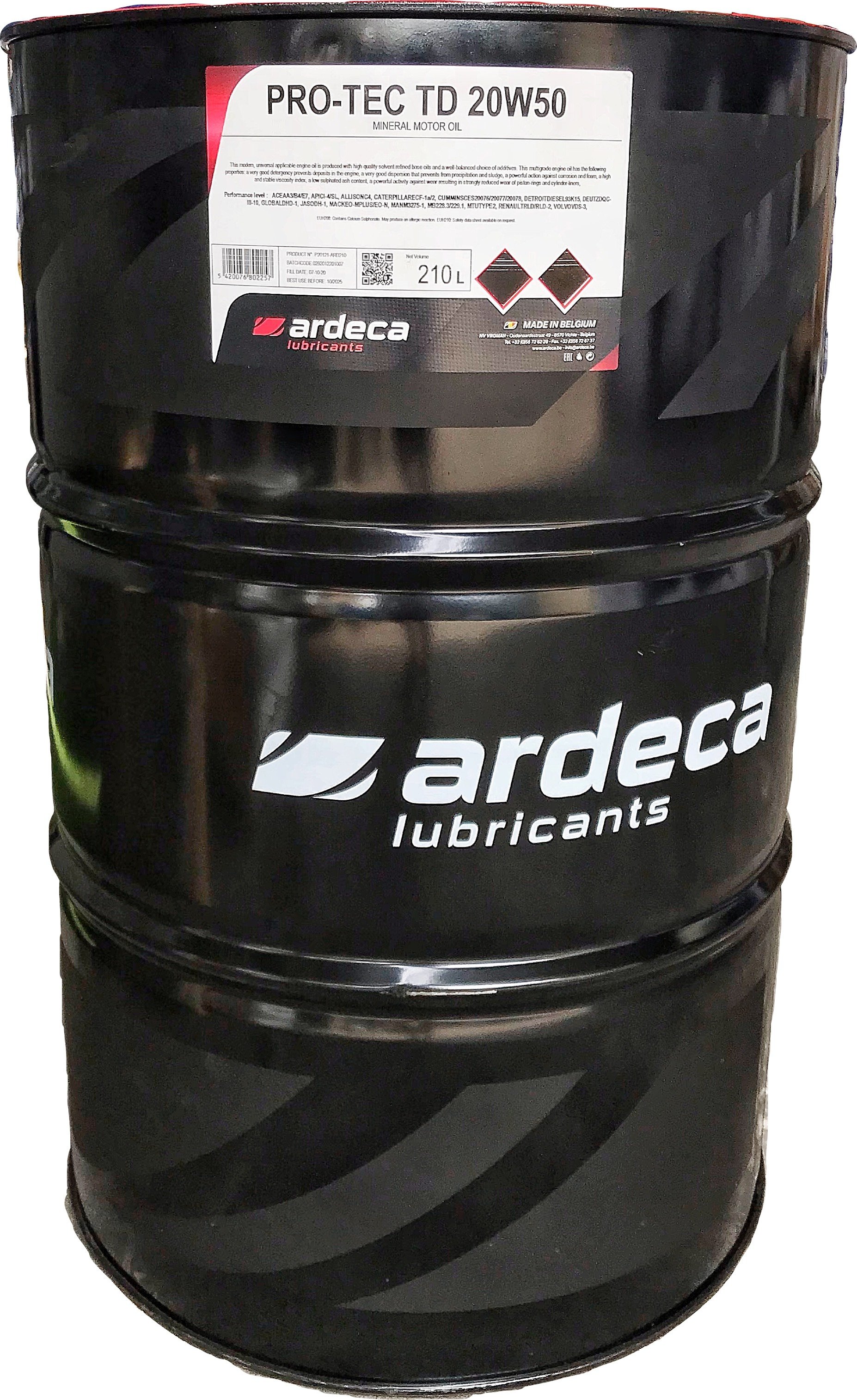 Nhớt Ardeca Pro-Tec TD 20W50 phuy 210L